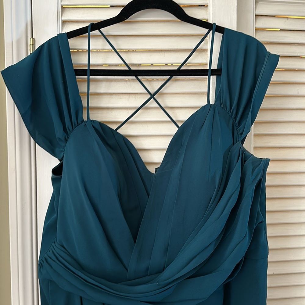 City Chic Emerald Entwine Dress View 3
